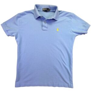 Polo by Ralph Lauren Light Blue Polo Shirt with Yellow Pony